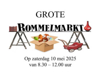 Gezellige rommelmarkt achter Het Anker in Vroomshoop