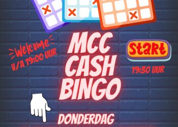 Kom gezellig naar de MCC Cash Bingo van Harmonie Vroomshoop
