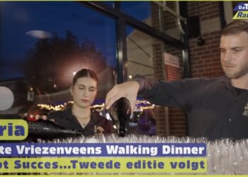 Groot succes voor eerst Walking Dinner Vriezenveen