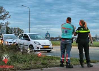 Fietser gewond bij aanrijding op de Aadorpweg in Almelo