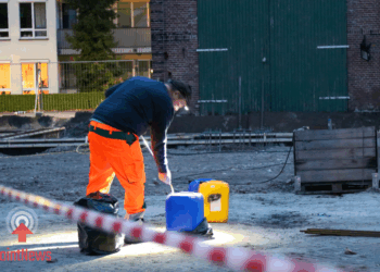 Onbekende stof aangetroffen in container op bouwterrein Vriezenveen