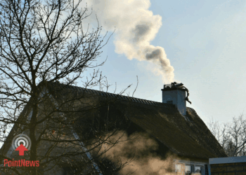 Fikse schoorsteenbrand aan Elsgraven in Westerhaar