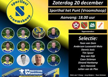Zaterdag 20 december Protos Weering Zaaltoernooi in Het Punt