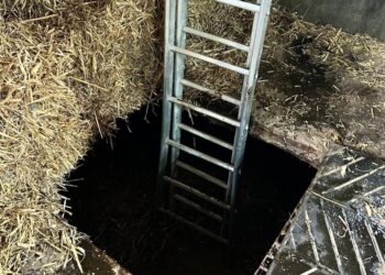 Vrouw gered uit mestput aan Broekdijk in Bruchterveld