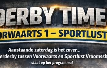 Derby time Voorwaarts 1 – Sportlust 1 