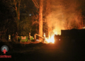 Afvalbrand aan Westeinde in Vriezenveen snel geblust