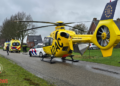 Fietster per traumahelikopter naar ziekenhuis na val bij Den Ham