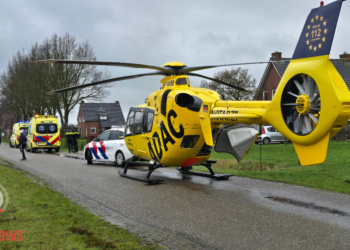 Fietster per traumahelikopter naar ziekenhuis na val bij Den Ham