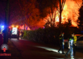 Woning verwoest door brand op bungalowpark bij Hoge Hexel