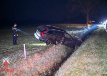 Eenzijdig ongeval op N748 bij tussen Geesteren en Vriezenveen