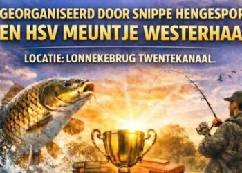 Viswedstrijd aan het Twentekanaal