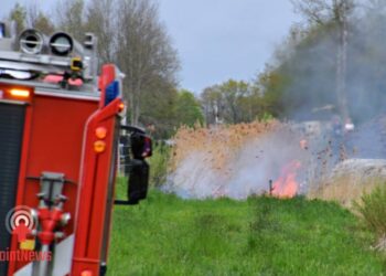Brand langs spoor in Geerdijk snel onder controle