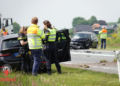 Forse aanrijding N36 bij Stegeren