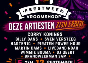 Billy Dans, Sven Versteeg en Corry Konings naar Feestweek Vroomshoop 2026