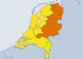 Update Code groen  Zware onweersbuien in het oosten