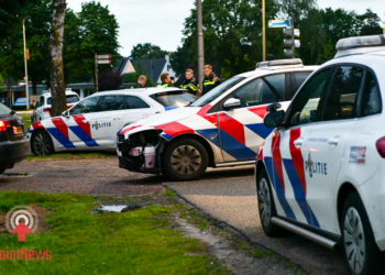 Politieauto beschadigd na achtervolging één persoon aangehouden