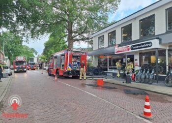 Accubrand veroorzaakt rookontwikkeling bij Schipper Tweewielers in Vriezenveen