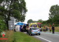 Drie vrachtwagens betrokken bij ongeval op N36 weg afgesloten