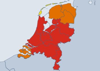 WEERALARM extreme hitte in grote delen van het land