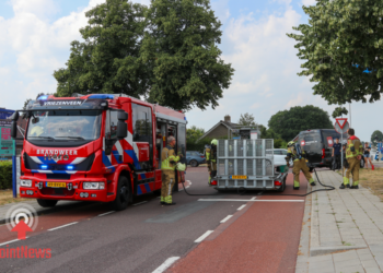 Brand bij elektrisch voertuig zorgt voor verkeershinder in Vriezenveen