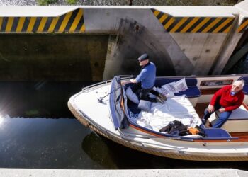 Varen op de Vecht tussen Ommen en de Duitse grens