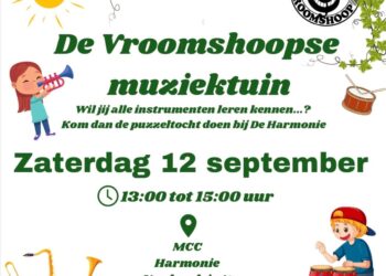 Vroomshoopse Muziektuin keert terug met muzikale puzzeltocht voor kinderen