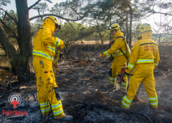 Nederlandse brandweer helpt bij natuurbrand in Belgische Hoge Venen