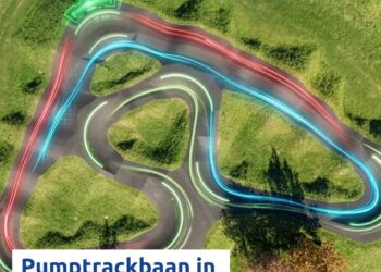 Pumptrackbaan in Westerhaar-Vriezenveensewijk