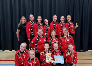 Majorette Team A van De Harmonie Vroomshoop promoveert naar de TOP klasse
