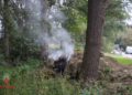 Brand in hooiberg langs de Hoffmansweg in Vriezenveen