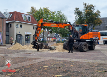 Waterornament na twintig jaar verwijderd van Tilanusplein in Vriezenveen