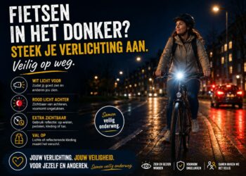 Fietsverlichting aan: zo blijf je zichtbaar in het donker