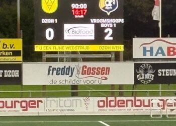 Vroomshoopse Boys boekt moeizame en bevrijdende 0-2 overwinning op DZOH